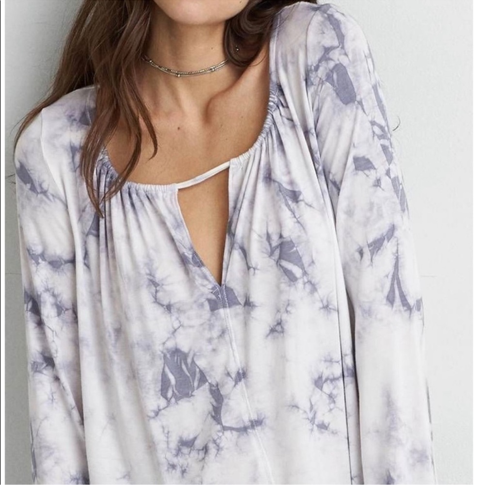 NWT American Eagle Soft And Sexy Tye Dye Top L